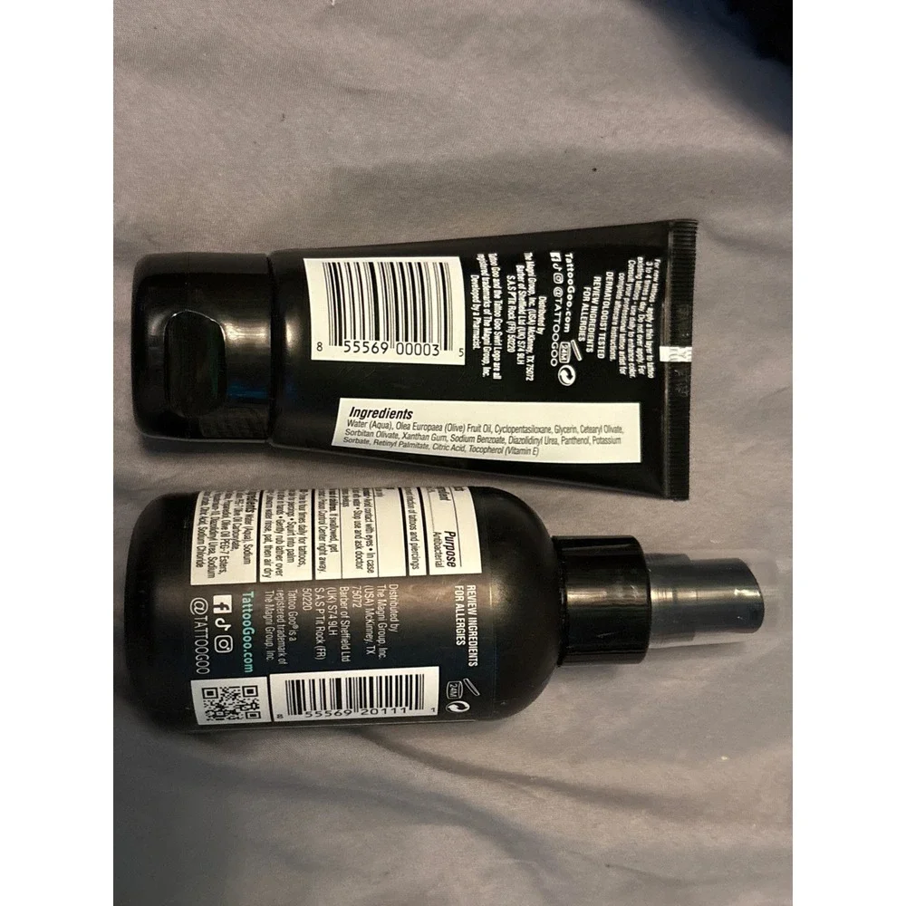 NEW Tattoo Goo Antimicrobial Soap‎ & Tattoo Care Lotion Set
